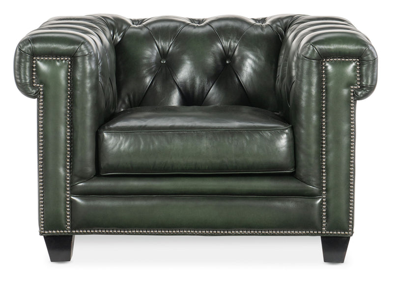 SS - Charleston Tufted Chair - Dark Green