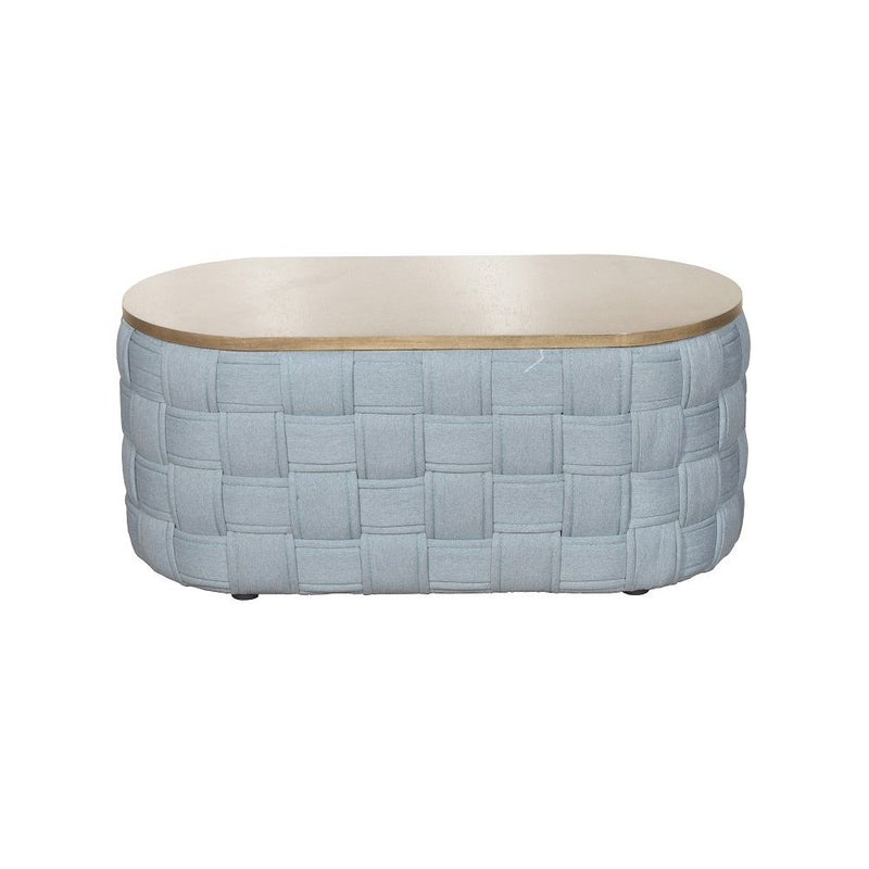 Saree - Coffee Table - Light Teal Chenille