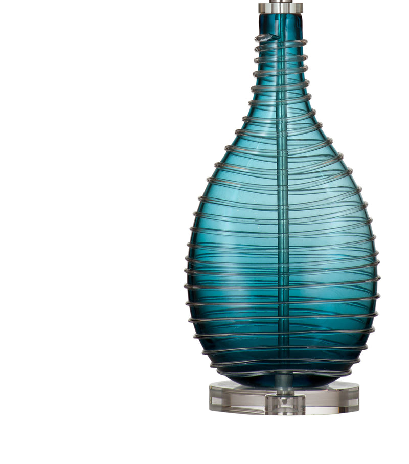 Andorra - Table Lamp - Blue / White