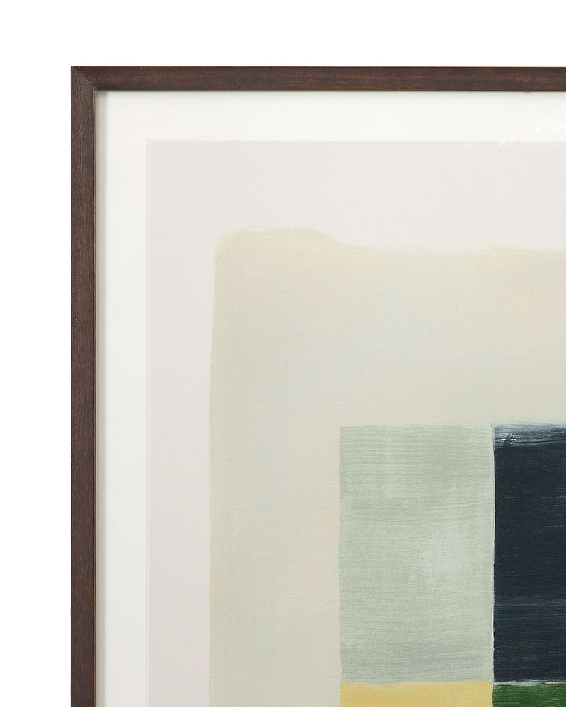 Sunny Patchwork Framed Print (Set of 2) - Gray