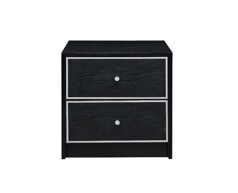 Jabir - Accent Table - Black & Silver