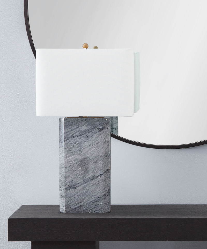 Leed - Table Lamp - Dark Gray / White