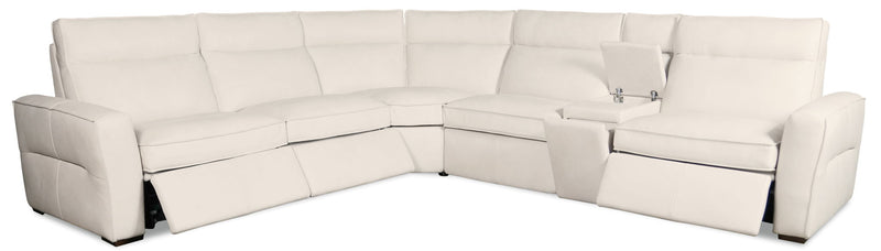 MS - Vann Six-Piece Power Sectional - White
