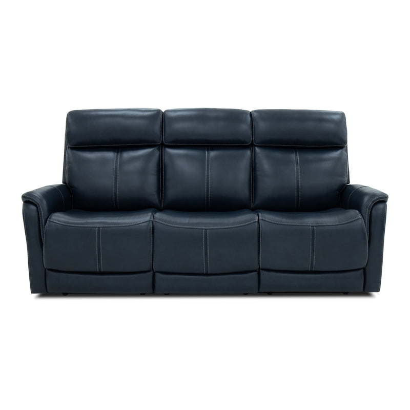View - Power Reclining Sofa With Console, Power Headrest & Lumbar