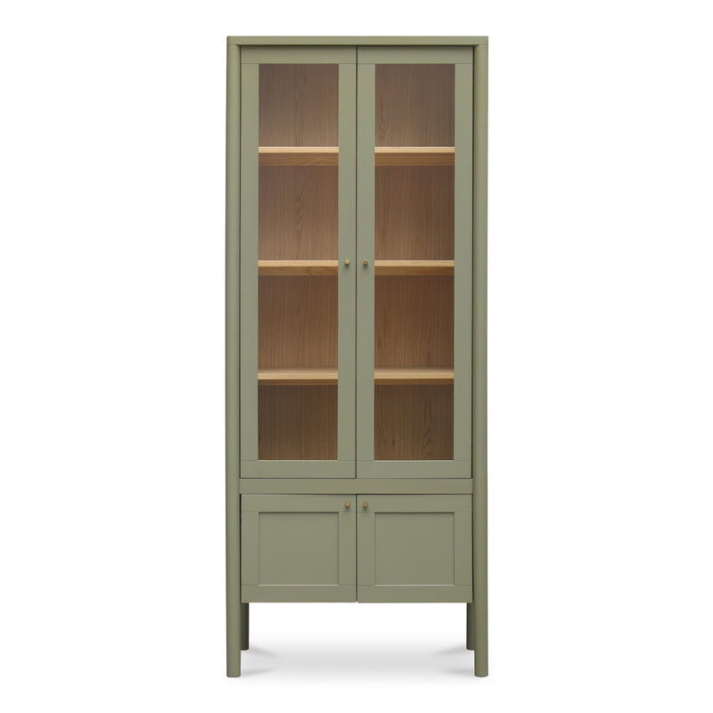 Hannah - Tall Display Cabinet - Green