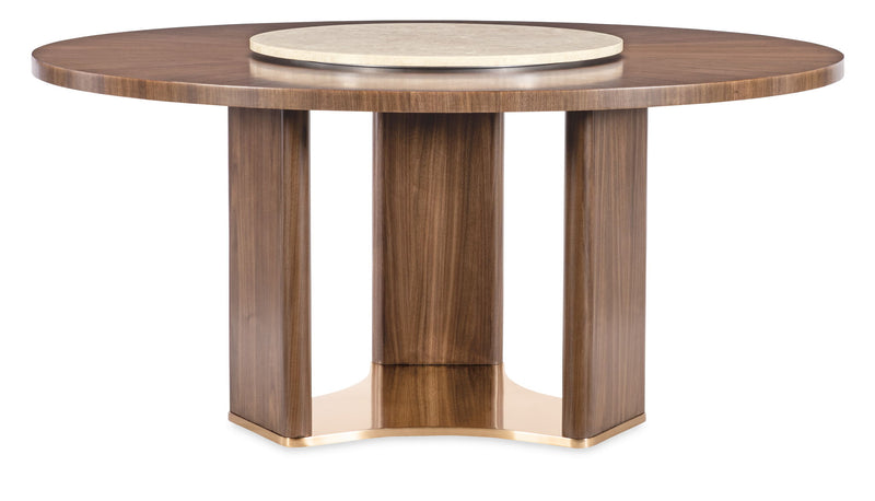 Eleana - Round Dining Table - Medium Wood