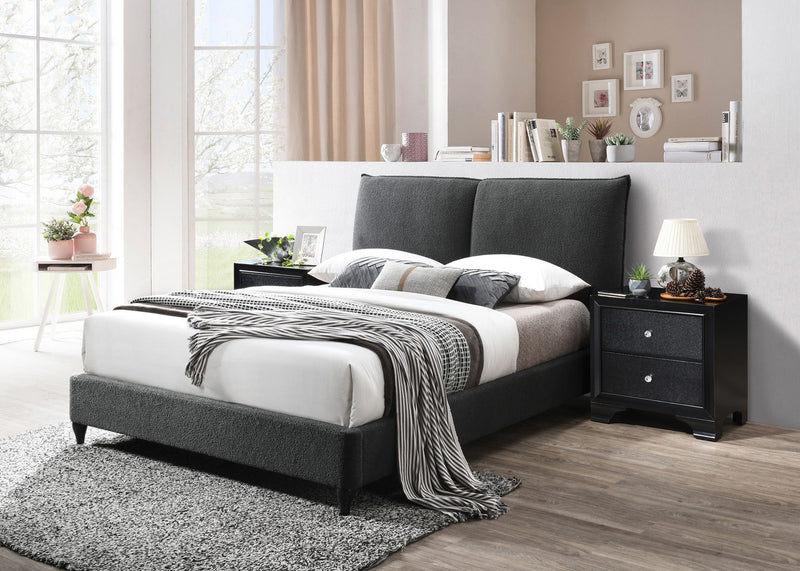 Jenn - Upholstered Bed With Decking Board Set
