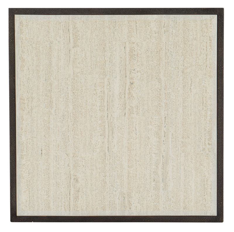 Melange - End Table - White