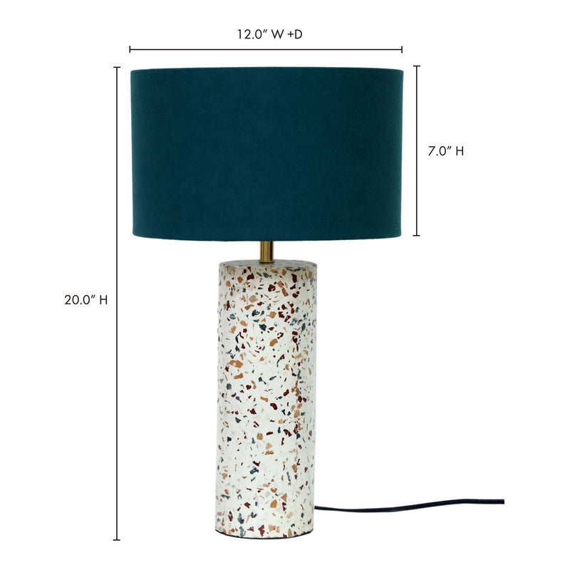 Terrazzo - Cylinder Table Lamp - Multicolor