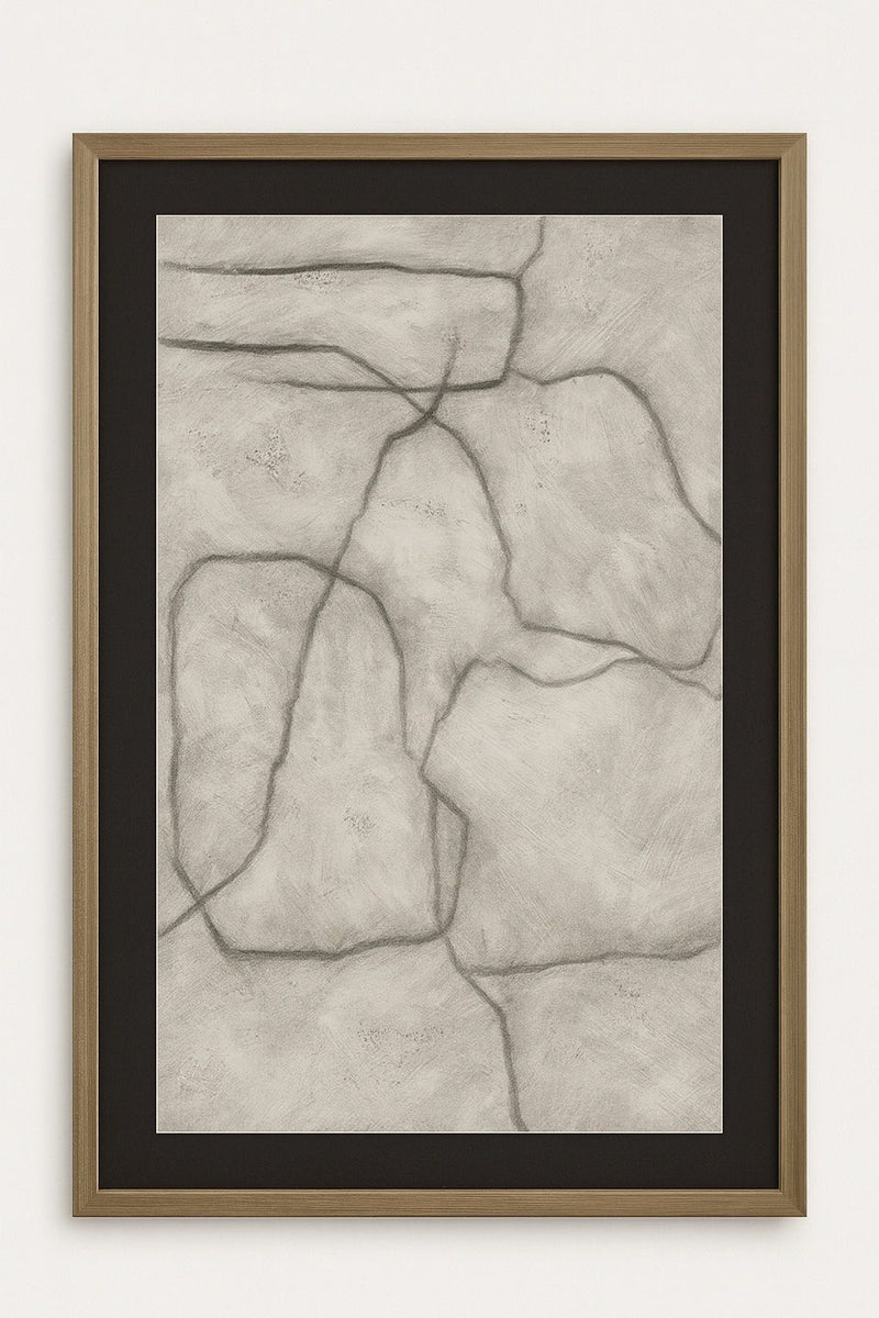 Conversations In The Present Framed Print - Gray / Off White