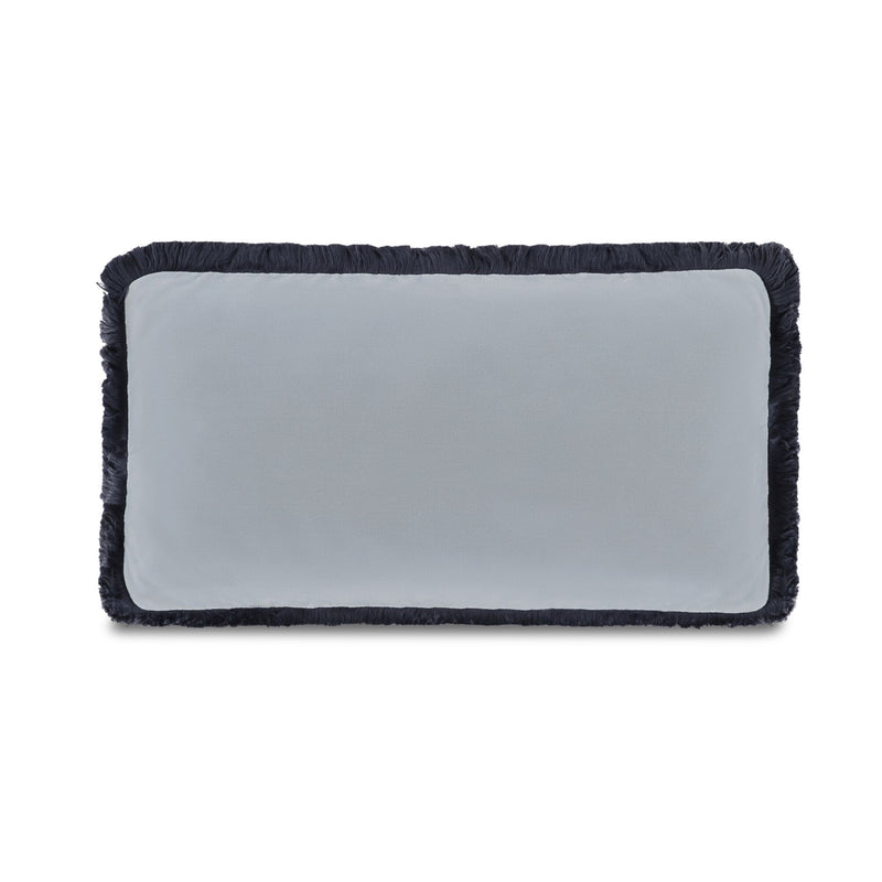 Yasmin - Lumbar Cushion Faux Mohair - Light Blue