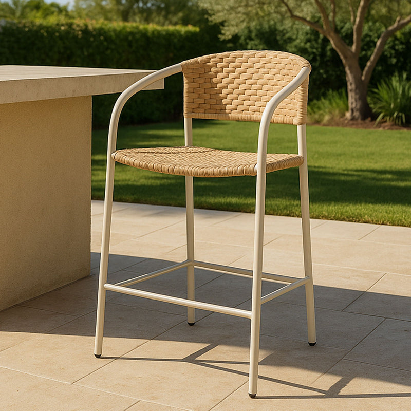 Zola - Outdoor Bar Stool - Natural