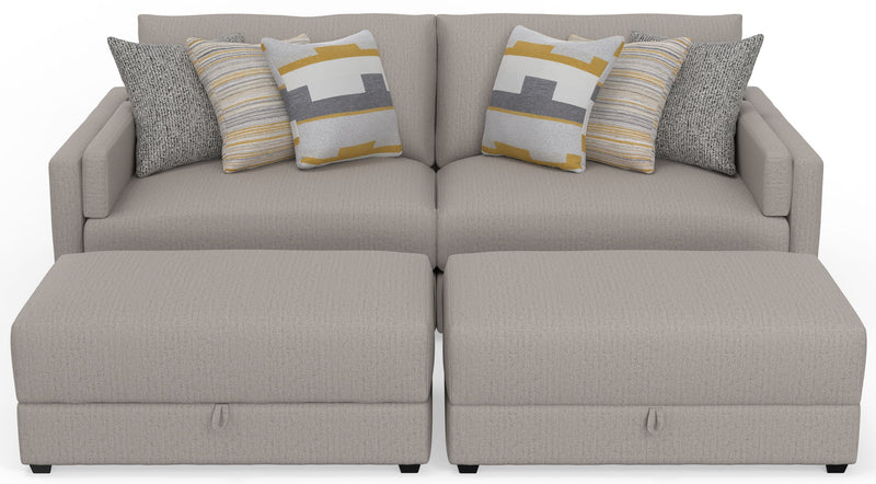 Trevor - Extra Deep Oversized Sofa With Included Storage Cocktail Ottoman