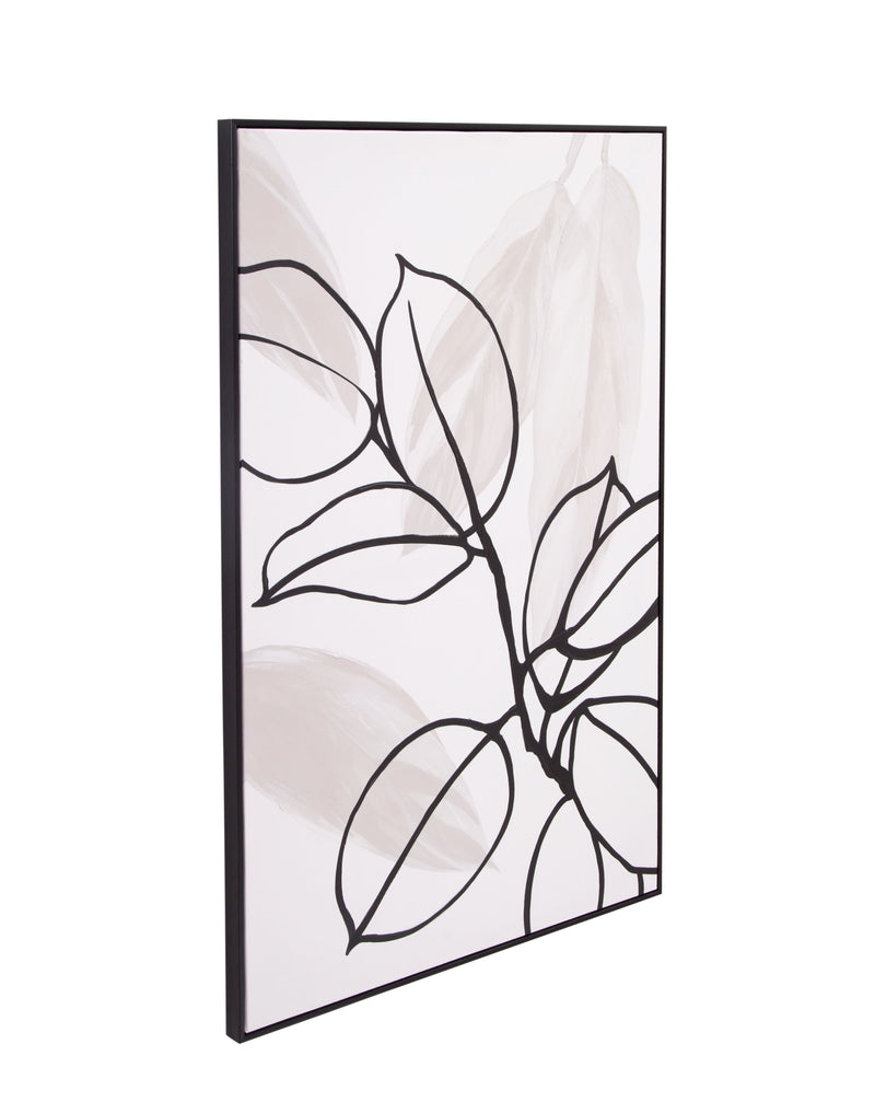 Harmony I Canvas Art - White / Black