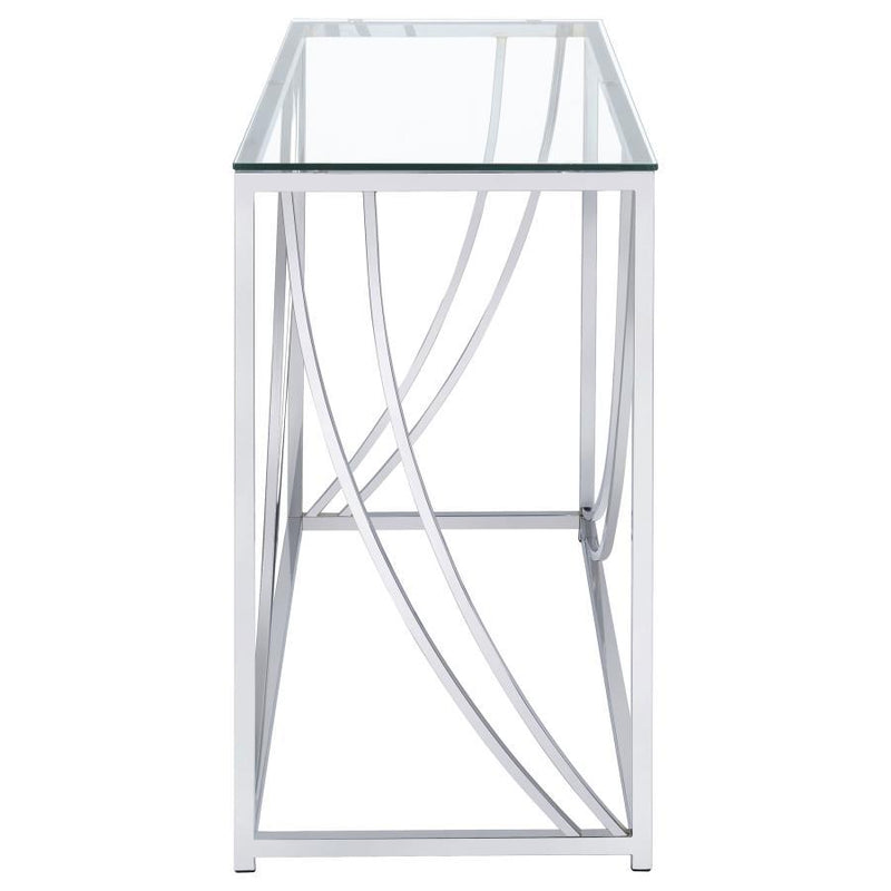 Lille - Glass Top Entryway Sofa Console Table Accents