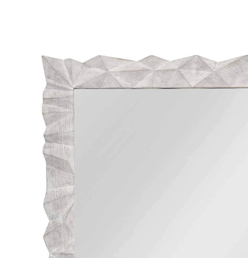 Isola - Wall Mirror - White Wash