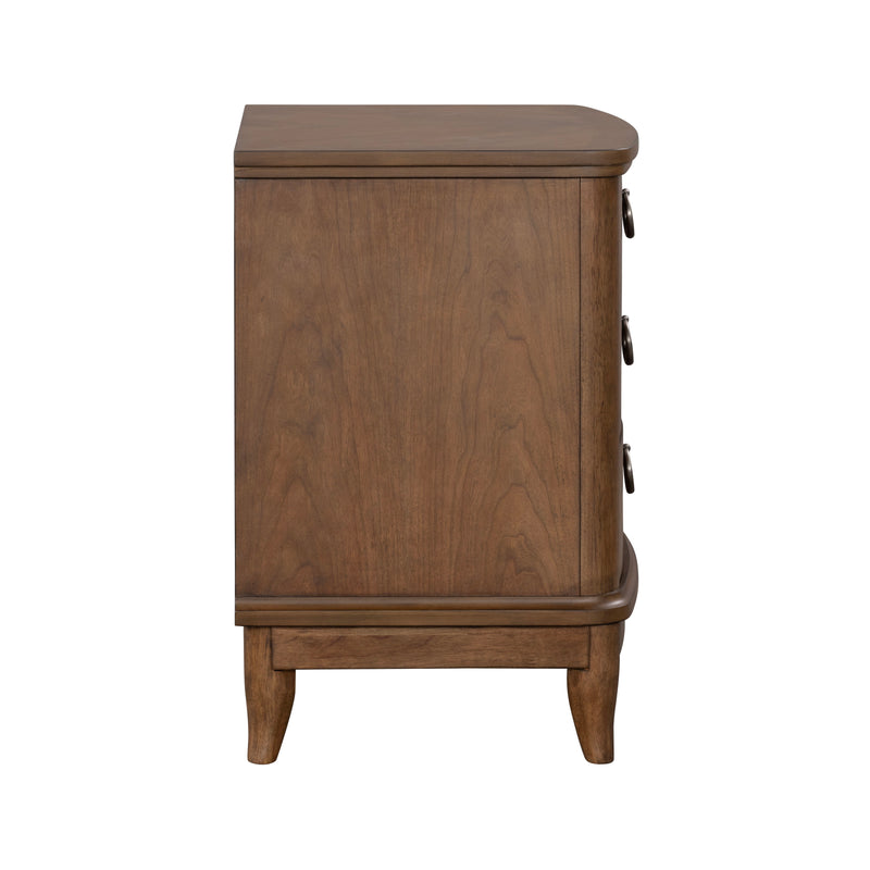 Bellevue - 3-Drawer Nightstand - Whiskey Brown