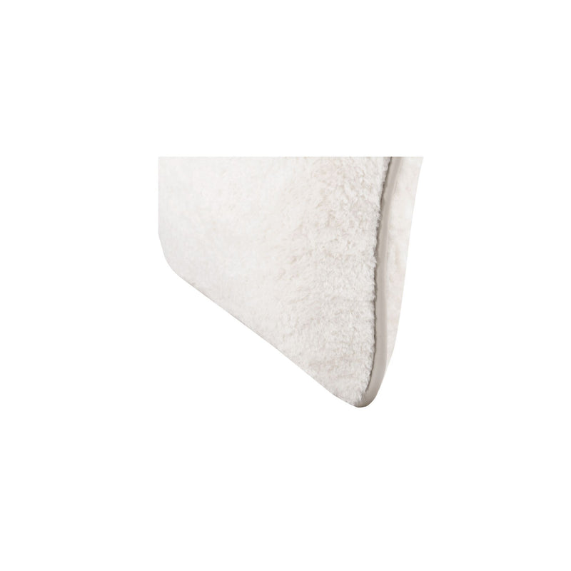 Carr - 20'' Cushion Faux Fur - Cream / White