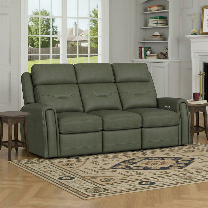 Felix - Power Reclining Sofa With Power Headrest, Lumbar, Heat & Massage
