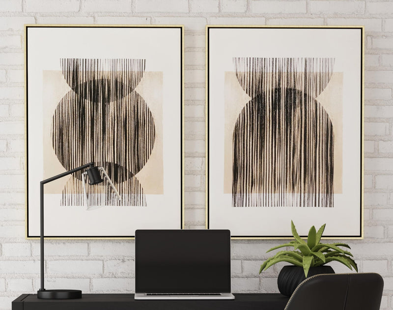 Together Canvas Art (Set of 2) - Light Brown