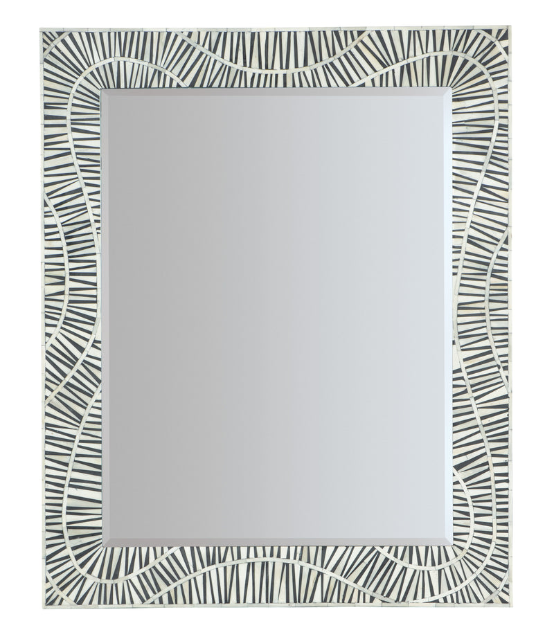 Commerce And Market - Tiger Tooth Vertical Mirror - White