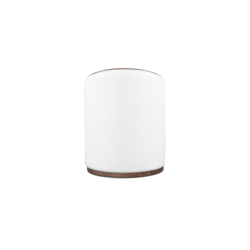 Rossi - Swivel Dining Chair - Cream / White