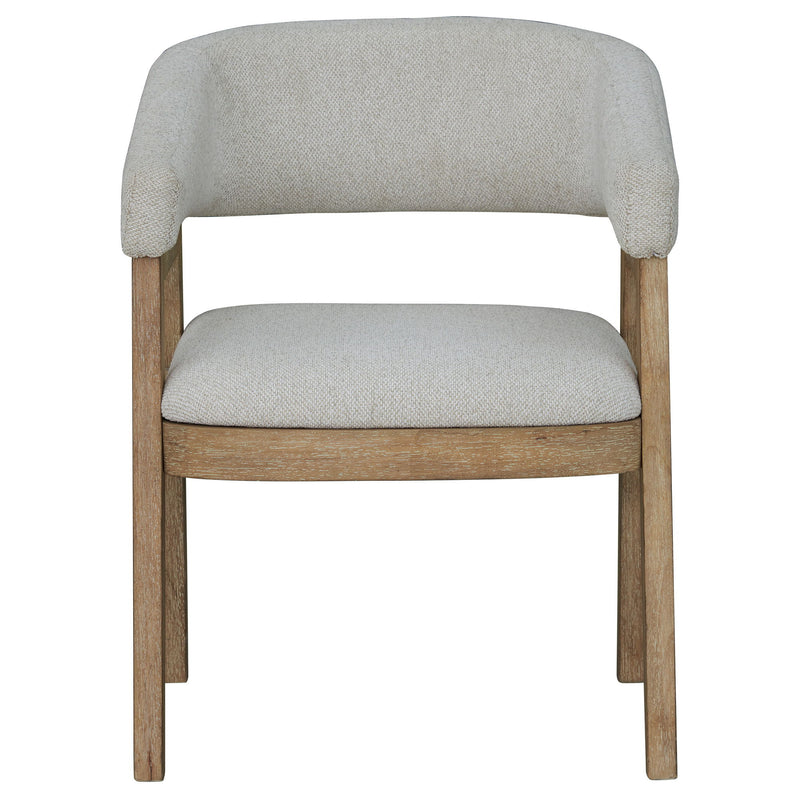 Escape - Dining Barrel Dining Chair (Set of 2) - Glazed Natural Oak / Mirage Mist
