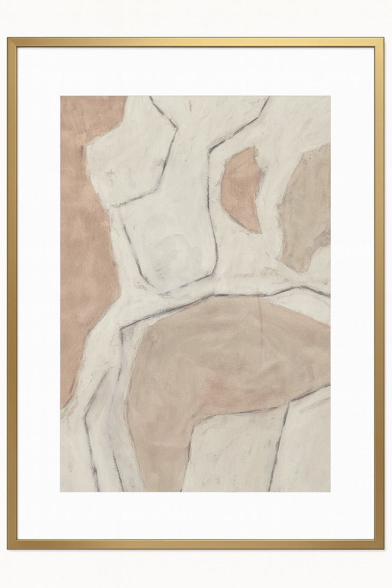 Conversations In The Clouds Framed Print - Cream / White