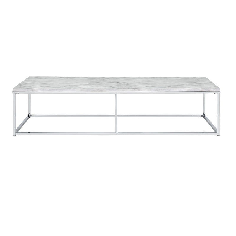 Voleta - Coffee Table - Engineered Stone Top & Chrome
