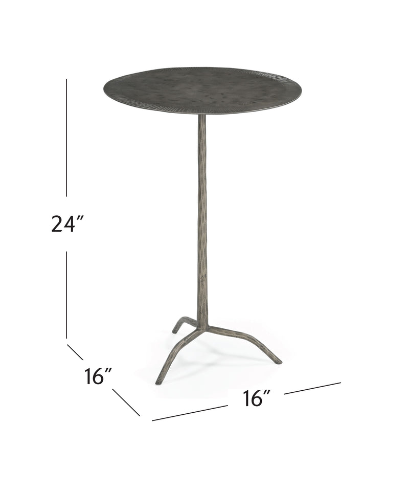 Silas - Accent Table - Antique Nickel