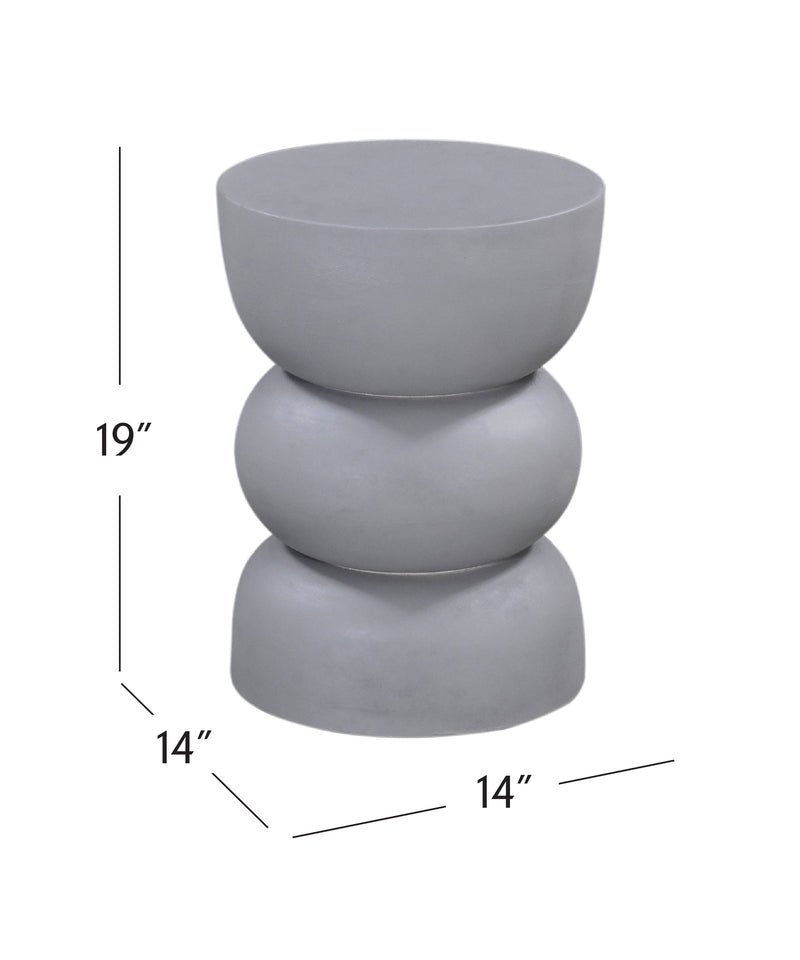 Accent Table - Gray Plaster