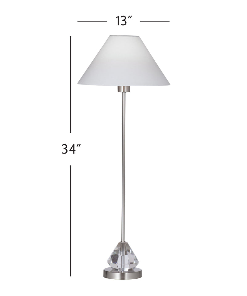 Milford - Table Lamp - Brushed Steel