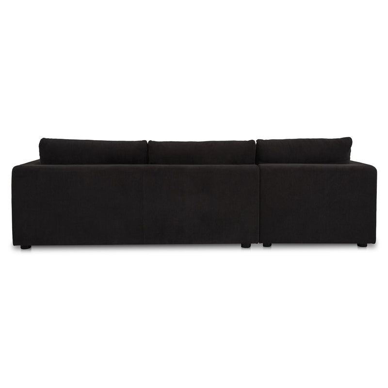 Burrow - Sleeper Sectional With Left Storage Chaise - Black