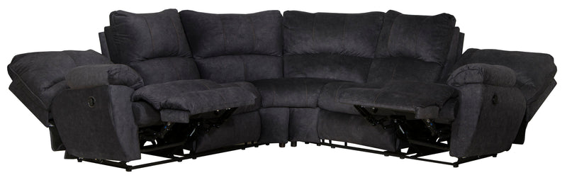 Shane - 2 Piece Reclining Sectional - Smoke
