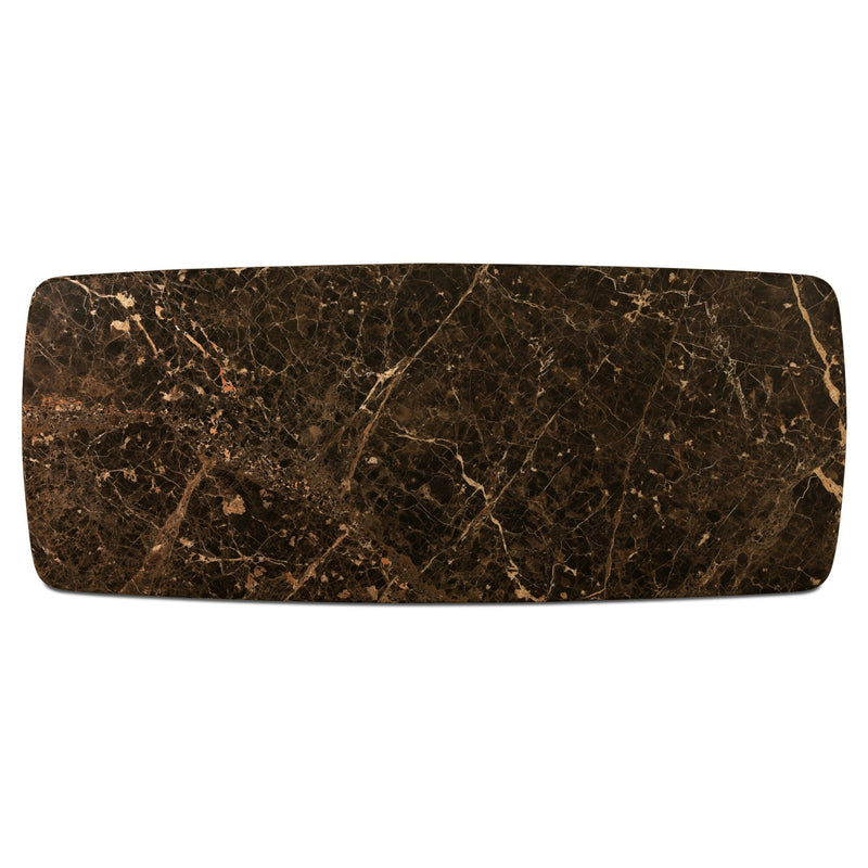 Daphne - Dining Table Large - Dark Emperador Marble / Brown