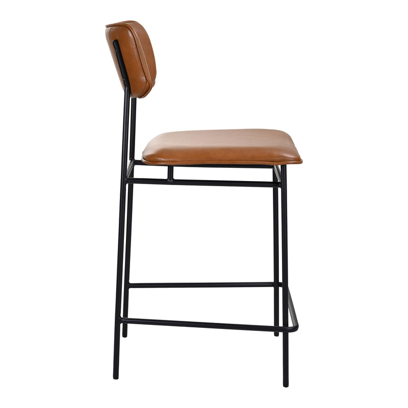 Sailor - Leather Counter Stool - Dark Brown