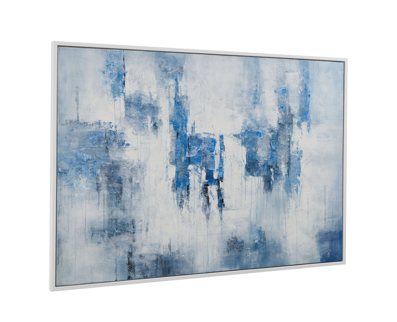 Perdido Framed Canvas - Blue