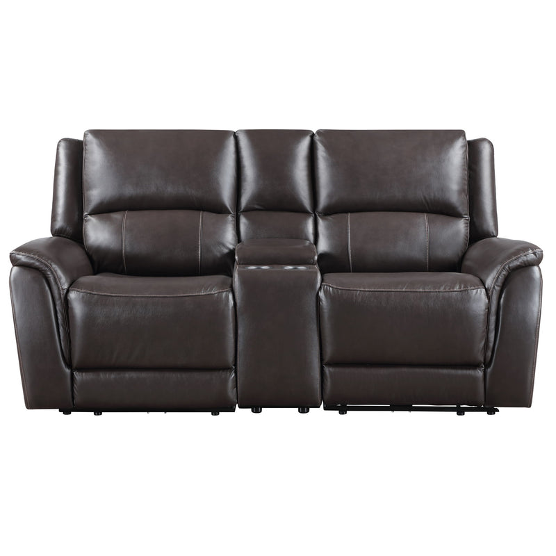 Alexandria - Power Reclining Console Loveseat