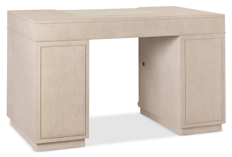 Marlowe - Knee-Hole Desk - Polished Limestone