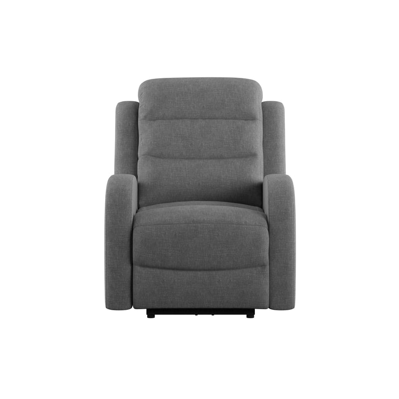 Harvey - Power Recliner With 1 Power Headrest - Mottled Gray