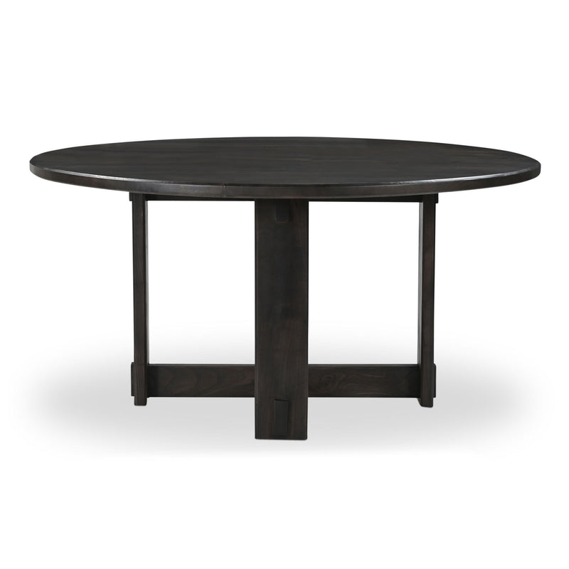 Glenn - Round Dining Table - Dark Brown