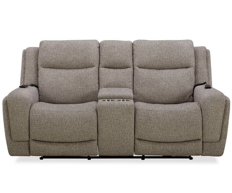 Penfield - Power Zero G Console Loveseat With Heat, Massage & Speaker P3 - Frappe