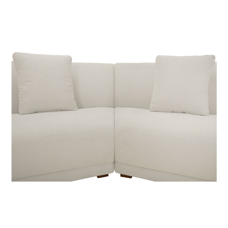 Fraser - 3 Piece Modular Sectional With Wedge Slipper - White