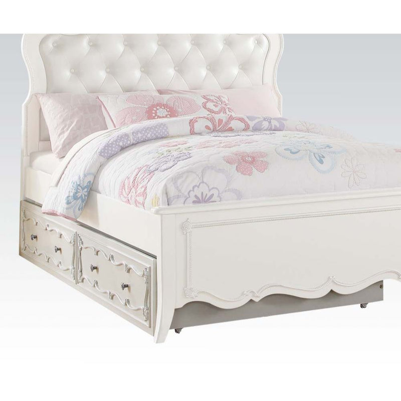 Edalene - Twin Trundle - Pearl White