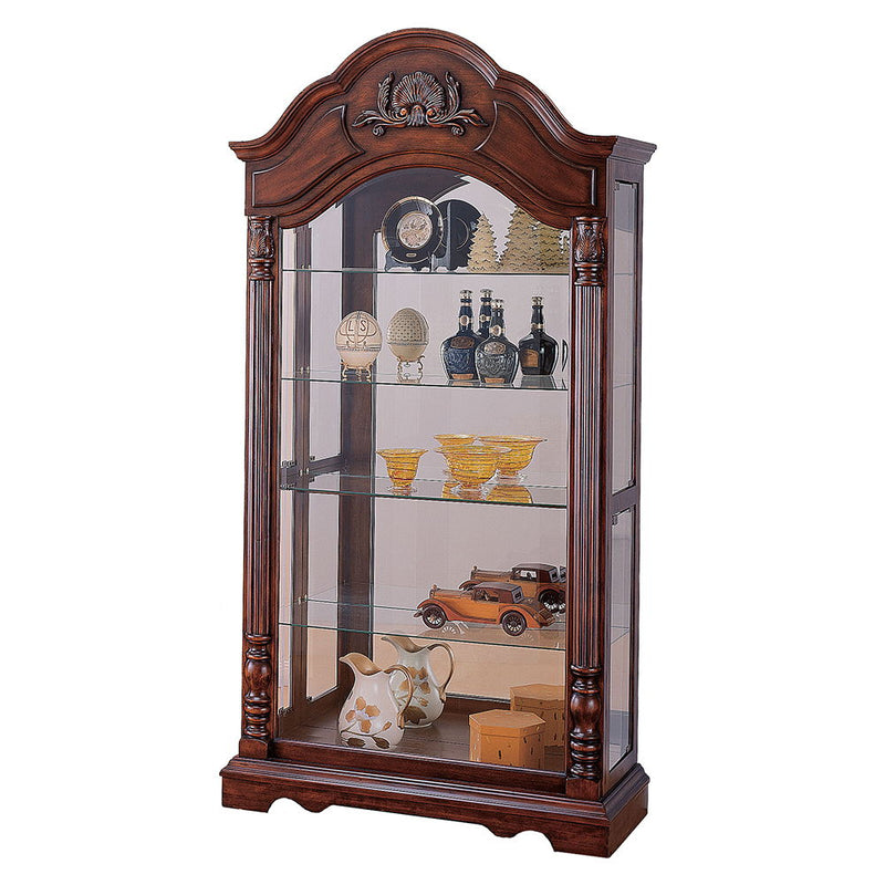 Denton - Curio Cabinet - Cherry
