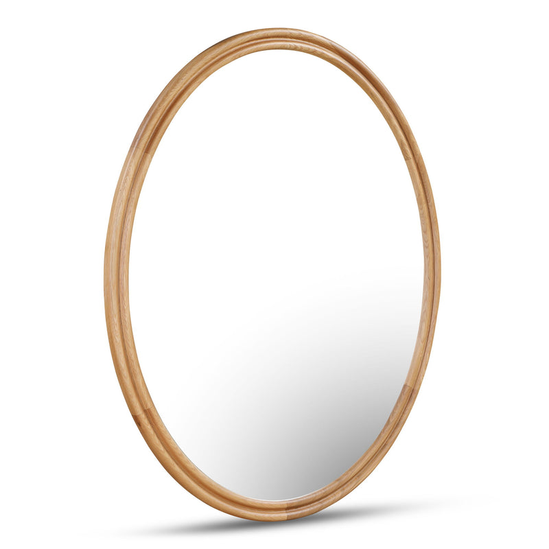 Alcott - Accent Oval Mirror - Light Brown