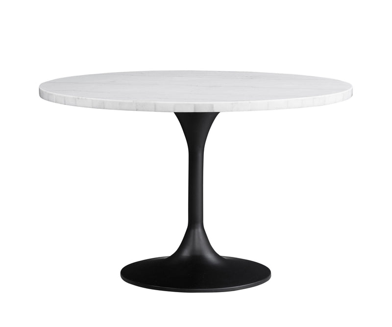 Dunham - Dining Table - White / Black