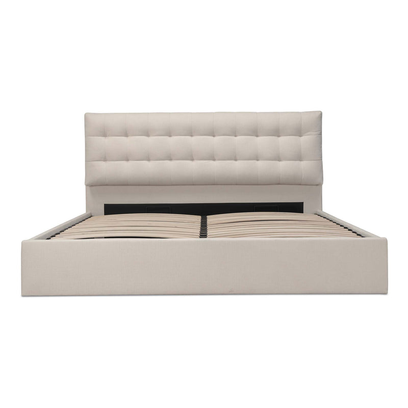 Sebastion - King Storage Bed - Cream