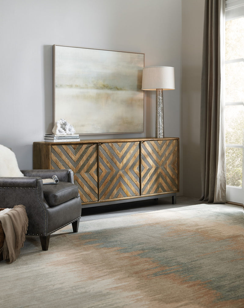 Commerce And Market - 69" Serramonte Entertainment/Accent Console - Light Brown