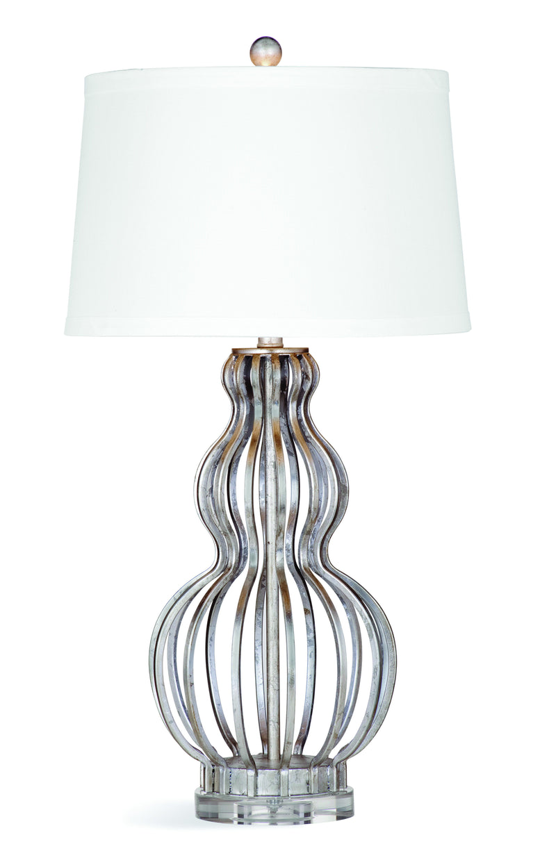 Sophie - Table Lamp - Silver / White